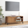 Szafka pod telewizor, brązowa, 90x30x40 cm, drewno sosnowe