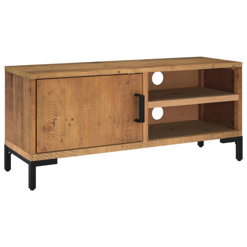 Szafka pod telewizor, brązowa, 90x30x40 cm, drewno sosnowe