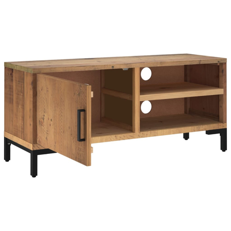 Szafka pod telewizor, brązowa, 90x30x40 cm, drewno sosnowe