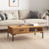 Stolik kawowy, 90x50x35 cm, lite drewno sosnowe