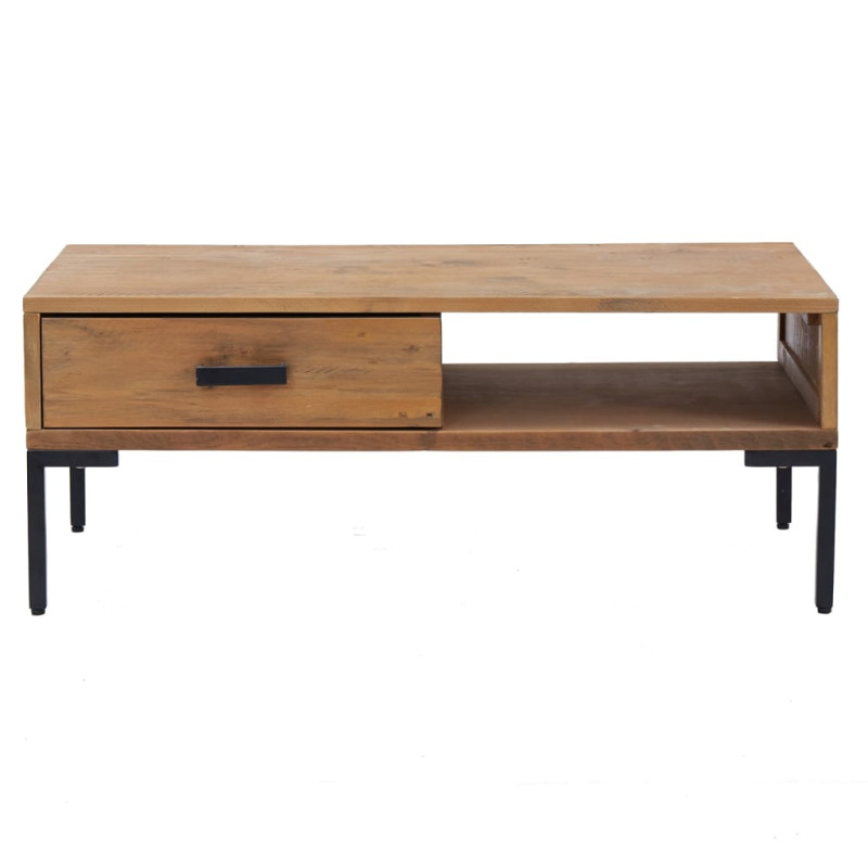 Stolik kawowy, 90x50x35 cm, lite drewno sosnowe