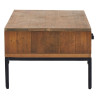 Stolik kawowy, 90x50x35 cm, lite drewno sosnowe