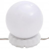 Lustro z lampami LED, 90x45 cm, szklane, z łukiem