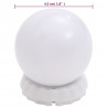 Lustro z lampami LED, 90x45 cm, szklane, z łukiem