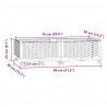 Donica do podniesionej rabaty, 80x40x23 cm, polipropylen