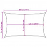Żagiel przeciwsłoneczny, 160 g/m², antracytowy, 5x8 m, HDPE