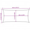 Żagiel przeciwsłoneczny, 160 g/m², kremowy, 4x7 m, HDPE