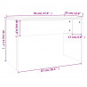 Zestaw z toaletką i oświetleniem LED, przydymiony dąb