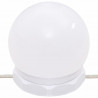 Toaletka z LED, czarna, materiał drewnopochodny