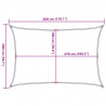 Żagiel przeciwsłoneczny, 160 g/m², czarny, 2x3 m, HDPE