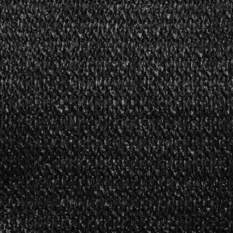 Żagiel przeciwsłoneczny, 160 g/m², czarny, 3x4x5 m, HDPE