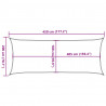 Żagiel przeciwsłoneczny, 160 g/m², brązowy, 2x4,5 m, HDPE