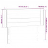 Zagłówek uszak, ciemnoniebieski, 93x16x78/88 cm, aksamit