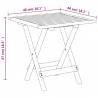 Leżak tarasowy i stolik, lite drewno akacjowe i textilene