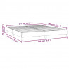Rama łóżka bez materaca, jasnoszara, 180x200 cm, aksamitna