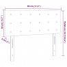 Zagłówek do łóżka z LED, ciemnozielony, 80x5x78/88 cm, aksamit
