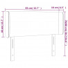 Zagłówek do łóżka z LED, ciemnoniebieski 83x16x78/88cm, aksamit