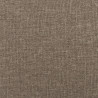 Rama łóżka bez materaca, taupe, 120x200 cm, obita tkaniną