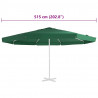 Pokrycie do parasola ogrodowego, zielone, 500 cm