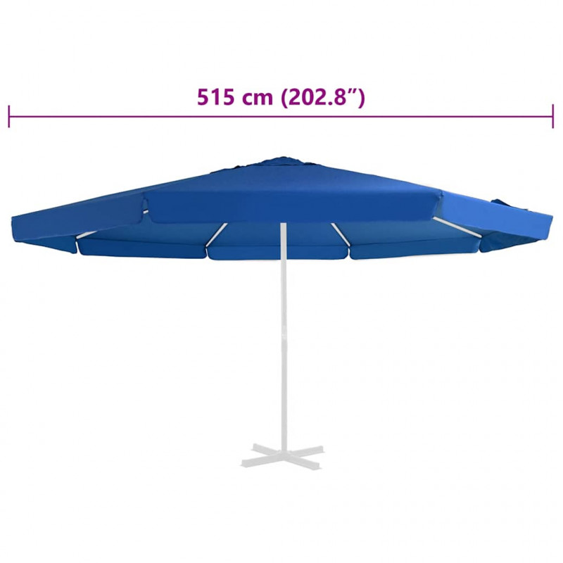 Pokrycie do parasola ogrodowego, lazurowe, 500 cm