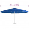 Pokrycie do parasola ogrodowego, lazurowe, 500 cm