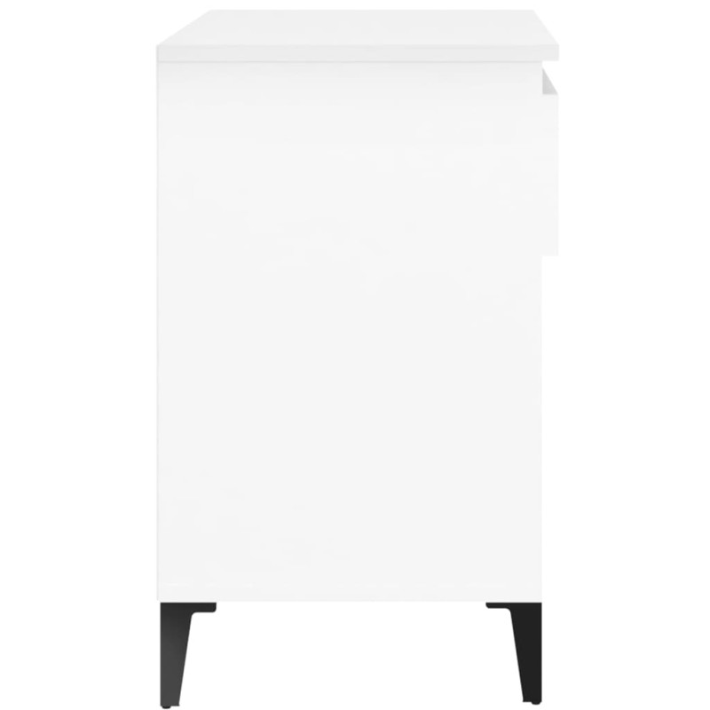 Półka na buty, biała, 70x36x60 cm, materiał drewnopochodny