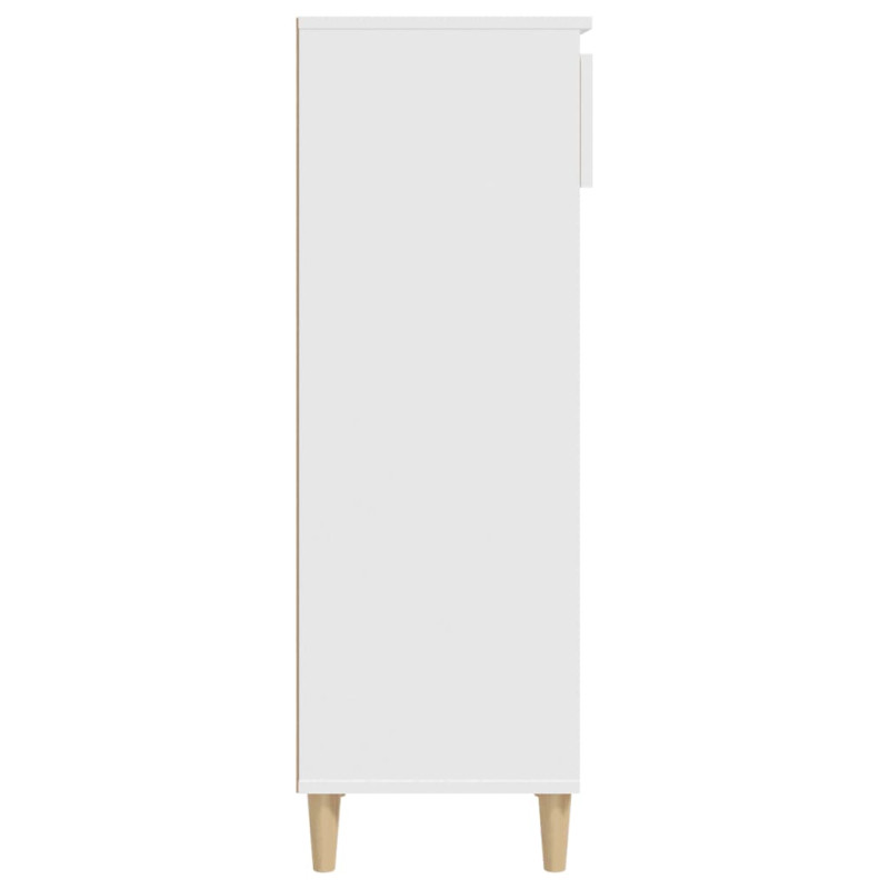 Szafka na buty, biały, 40x36x105 cm, materiał drewnopochodny
