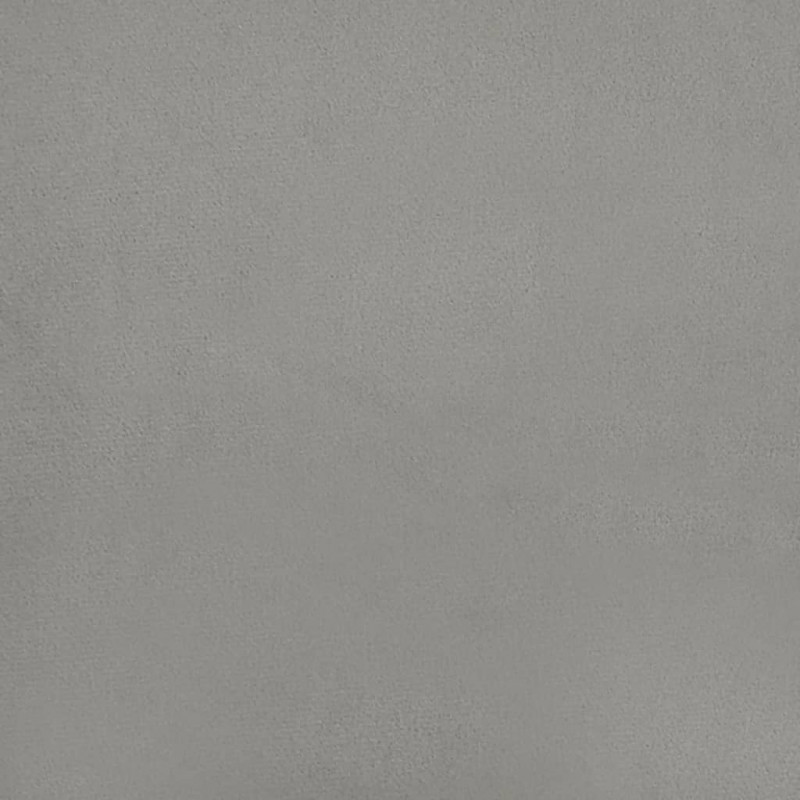 Rama łóżka bez materaca, jasnoszara, 100x200 cm, aksamitna