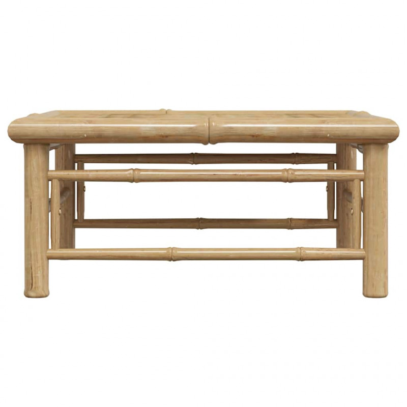 Stolik ogrodowy, 65x65x30 cm, bambusowy