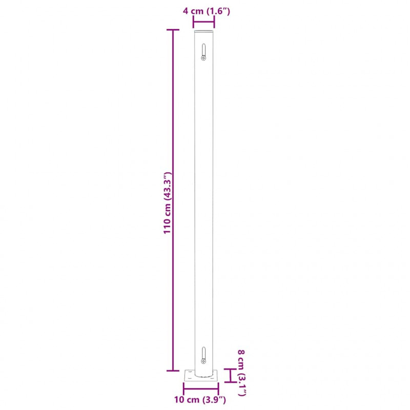 Zwijana markiza boczna na taras, 180x500 cm, czarna