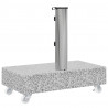Stojak pod parasol, jasnoszary, 45x25x8,3 cm, granitowy