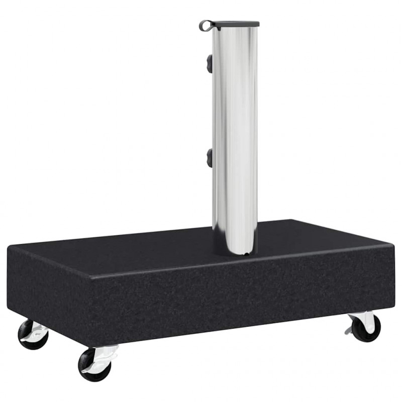 Stojak pod parasol, czarny, 45x25x8 cm, granitowy