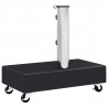 Stojak pod parasol, czarny, 45x25x8 cm, granitowy