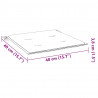 Poduszki na krzesła ogrodowe, 6 szt., kremowe, 40x40x3 cm