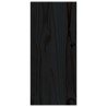 Szafka na wino, czarny, 56x25x56 cm, lite drewno sosnowe
