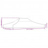 Dach do namiotu imprezowego, 4,5 x 3 m, beżowy, 270 g/m²