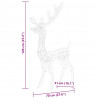 Akrylowe renifery ozdobne, 3 szt., 120 cm, kolorowe