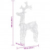 Renifery ozdobne, 3 szt., 60x16x100 cm, akryl