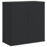 Skrzynia na poduszki ogrodowe rattan PE 100x49x103,5 cm, czarna