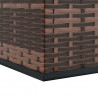 Skrzynia na poduszki ogrodowe, rattan PE, 100x49x103,5 cm, brąz