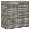 Skrzynia na poduszki ogrodowe, rattan PE, 100x49x103,5cm, szara