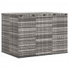 Skrzynia na poduszki ogrodowe, rattan PE, 145x100x103cm, szara