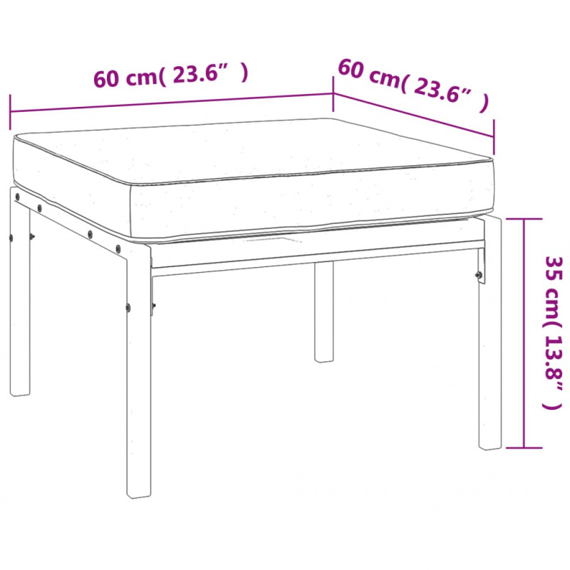 11-cz. zestaw wypoczynkowy do ogrodu, piaskowe poduszki, stal