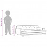 Sofa dla dzieci, cappuccino, 90x53x30 cm, sztuczna skóra