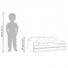 Sofa dla dzieci, kremowa, 70x45x30 cm, sztuczna skóra