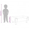 Sofa dla dzieci, kremowa, 70x45x26,5 cm, aksamitna