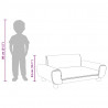 Sofa dla dzieci, niebieska, 70x45x33 cm, aksamit