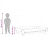 Sofa dla dzieci, niebieska, 100x50x26 cm, aksamit