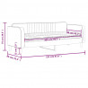 Sofa z materacem do spania, ciemnozielona, 80x200 cm, aksamit