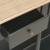 Stolik konsolowy, czarny, 120x30x76 cm, MDF
